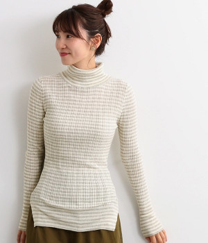 ランダムテレコタートル(オートミール×アイボリー-ONESIZE)