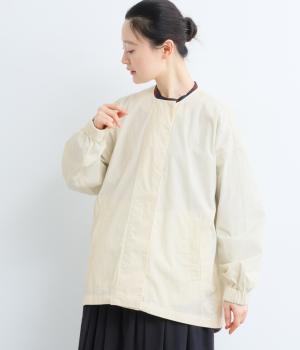 ノーカラーブルゾン(エクリュ-F)