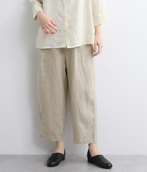 リネンベイカーパンツ(ナチュラル-ONESIZE)