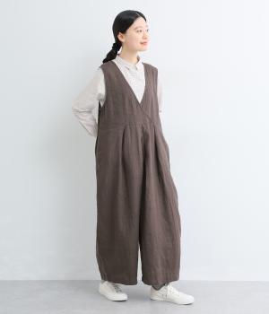 厚リネン2wayサロペット