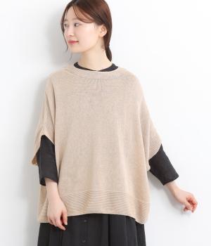 ギマコットンドロップショルダーベスト(ベージュ-ONESIZE)