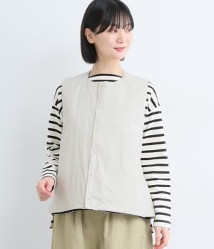 ライトウェイト中綿ベスト(エクリュ-F)