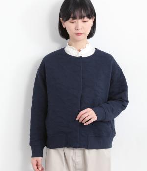 ジャカードカーディガン(ネイビー-F)