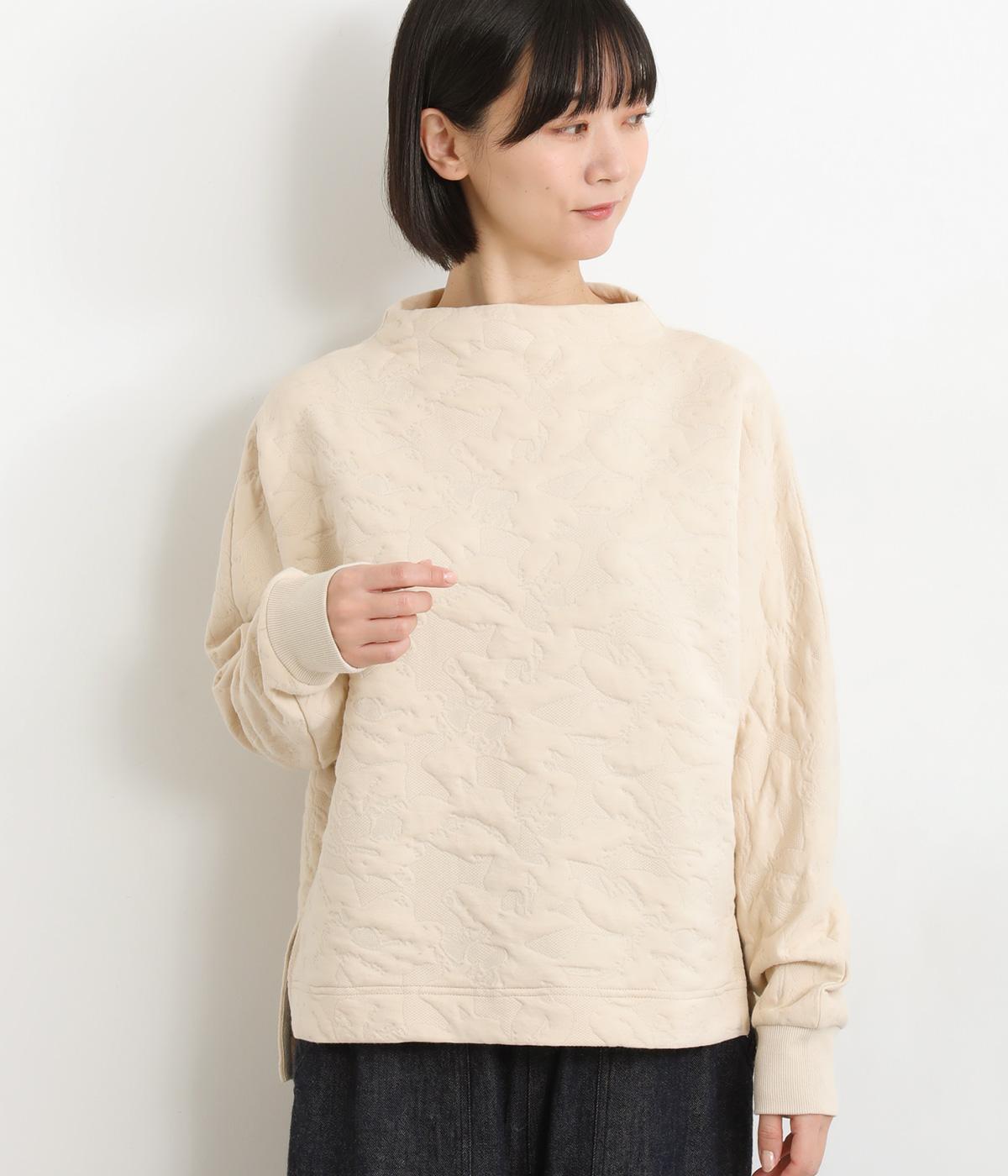 ジャカードボトルネックプルオーバー(キナリ-F)