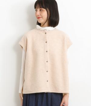 クルーネックワイドベスト