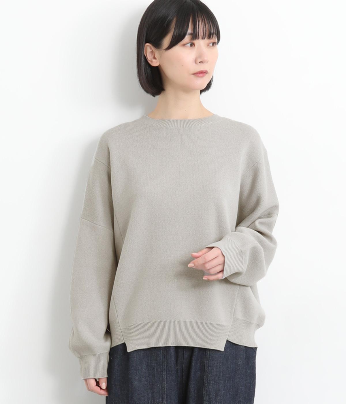 変形ヘムプルオーバー(グレー-F)