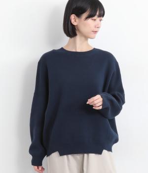 変形ヘムプルオーバー(ネイビー-F)