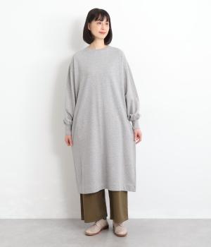 クルーネックAラインワンピース