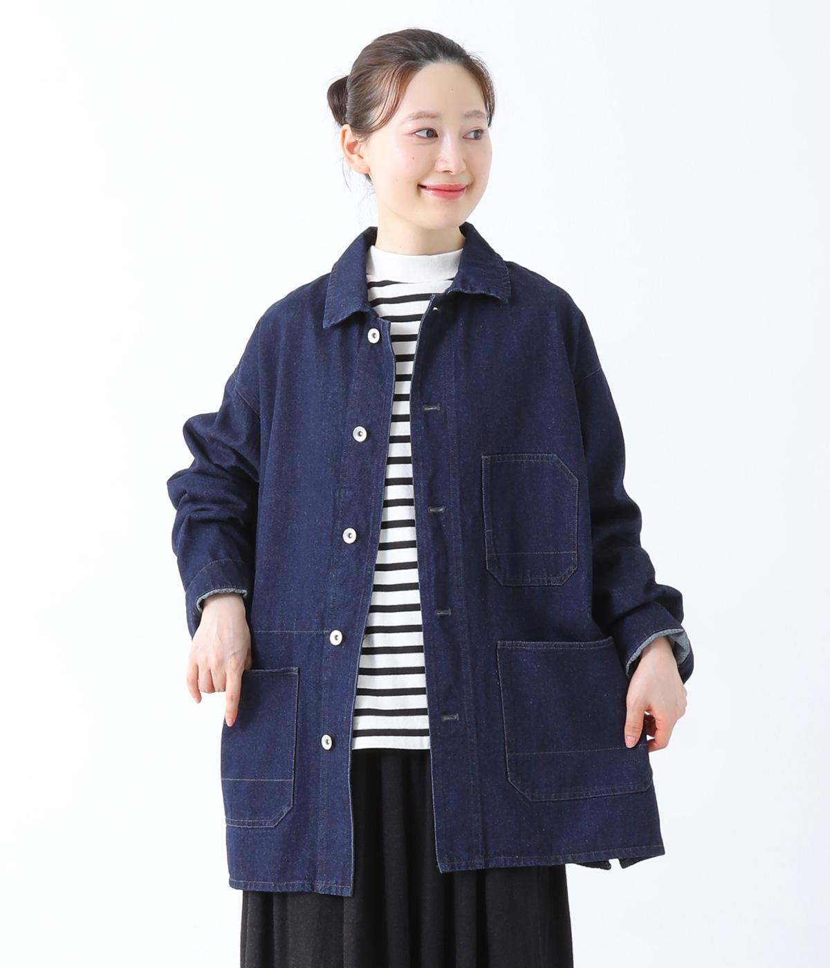 デニムワークジャケット(インディゴ-F)