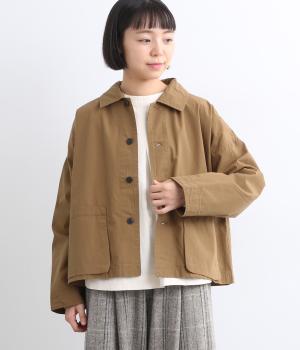 ハイカウントクロスグランジウォッシュマチポケットショートジャケット