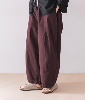 ハイカウントクロスグランジウォッシュワイドパンツ(チョコブラウン-ONESIZE)