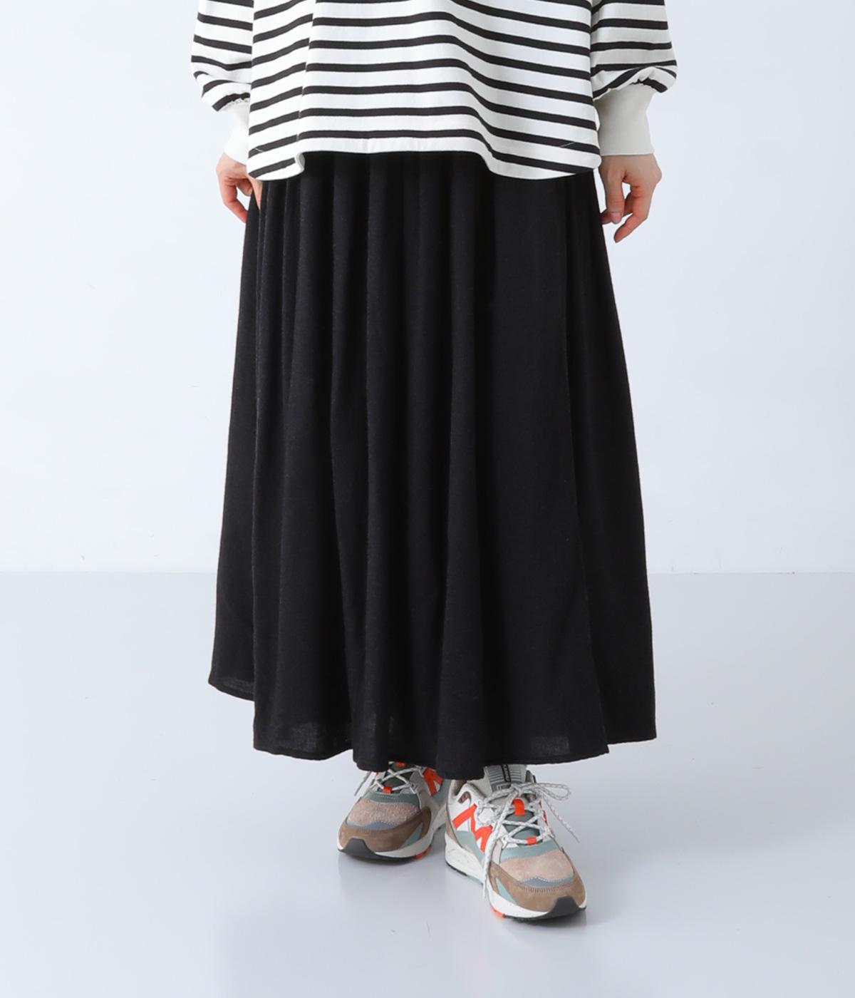 レーヨンウールガーゼウエストギャザースカート(スミ-F)