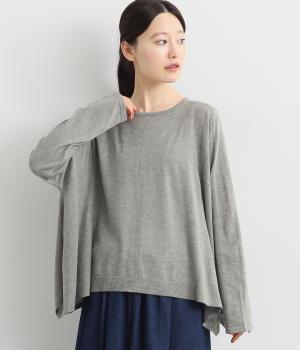 ハイゲージニット2wayフレアカーディガン(グレー-F)