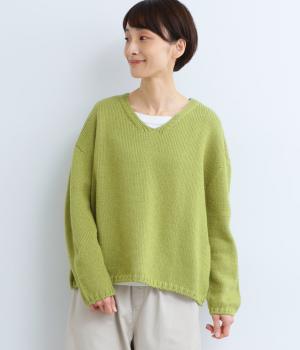 ウールロービングVネックプルオーバー