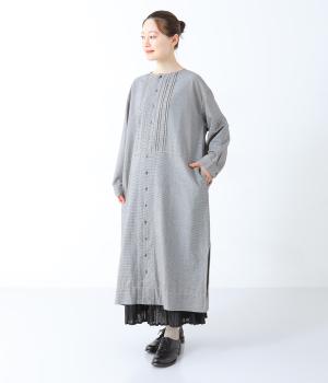 オックスヴィンテージウォッシュフロントタックワンピース(チドリ-F)