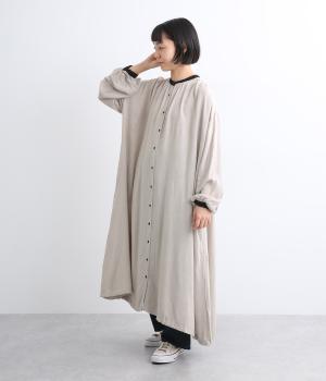 レーヨンウールガーゼヨークワンピース