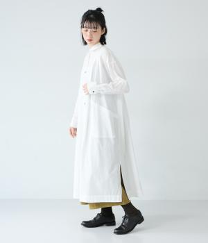 リーニエントタイプライター　ラウンドポケットワンピース(オフホワイト-F)