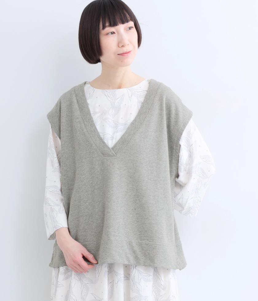 Vネックワイドベスト