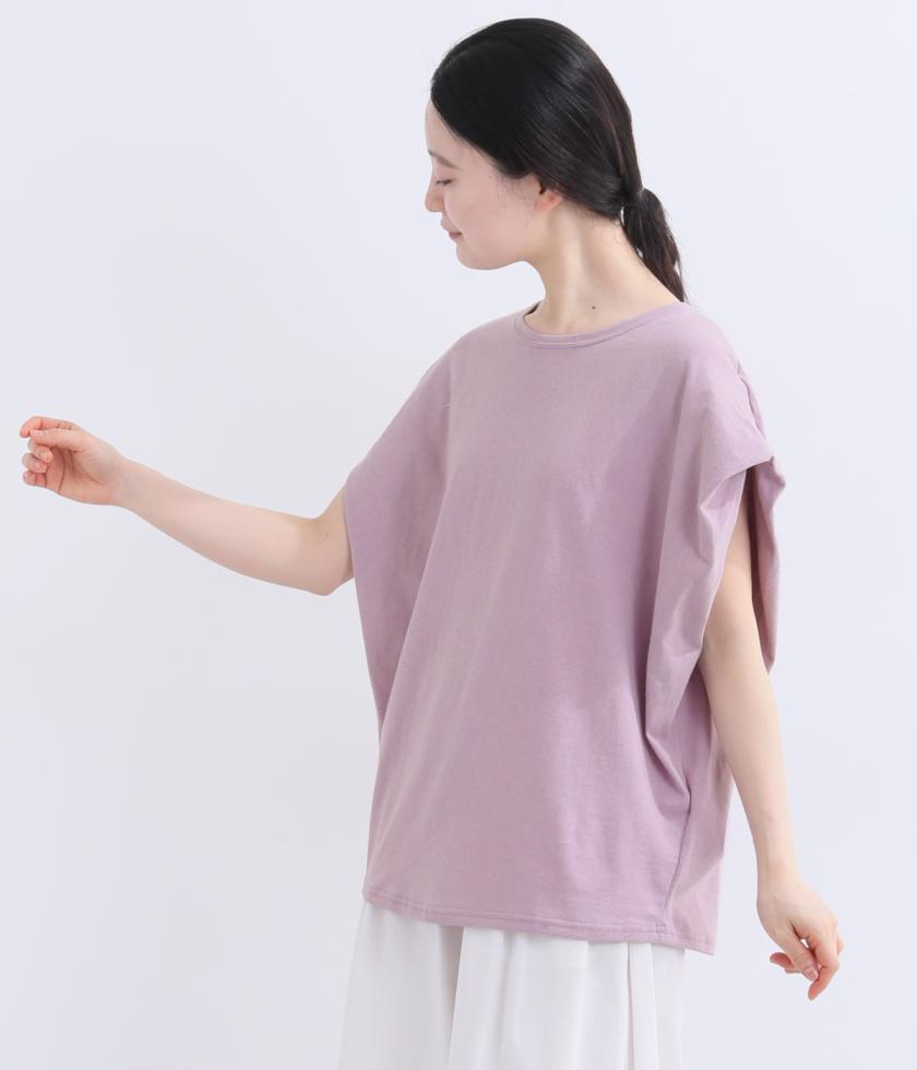 ラフィーコーマ天竺フレンチタックプルオーバー