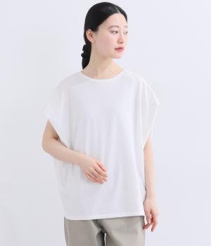 ラフィーコーマ天竺フレンチタックプルオーバー(オフホワイト-F)