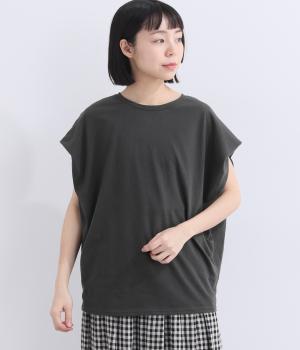 ラフィーコーマ天竺フレンチタックプルオーバー(スミ-F)