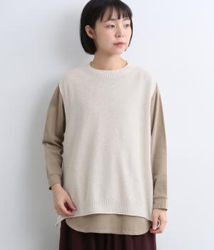 超強撚ヘンプコットン鹿子ベスト