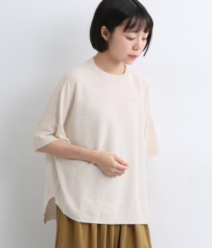 超強撚ヘンプコットン鹿の子半袖プルオーバー