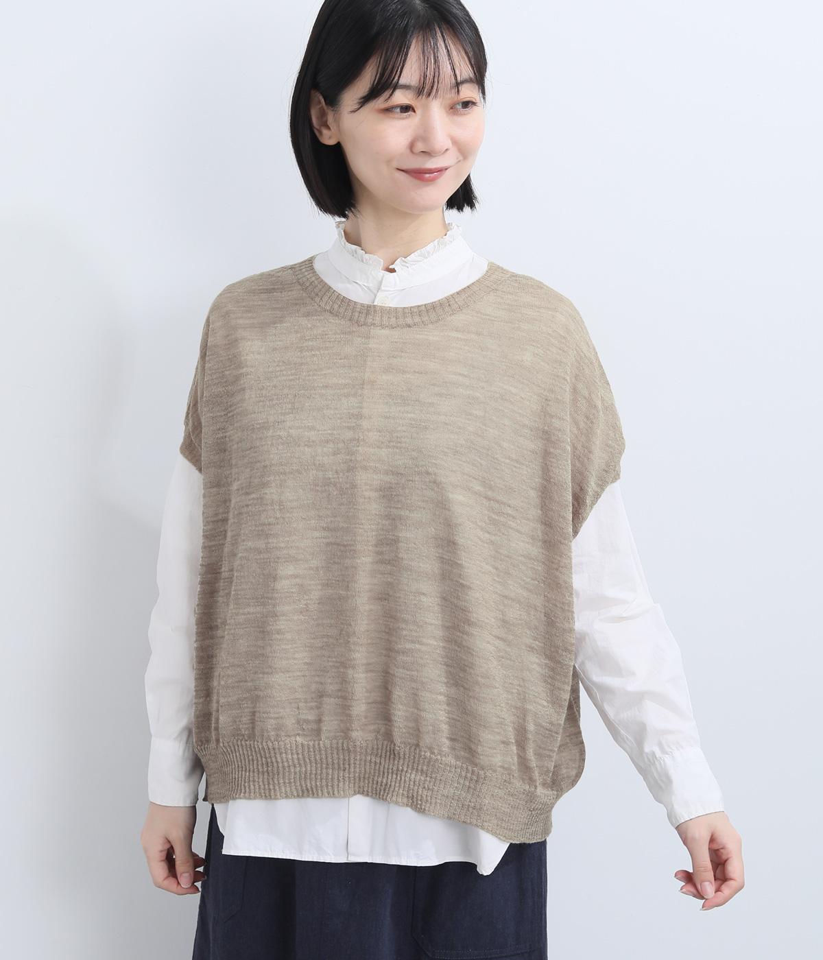 強撚ウール甘編みワイドベスト｜so（エスオー）の商品詳細