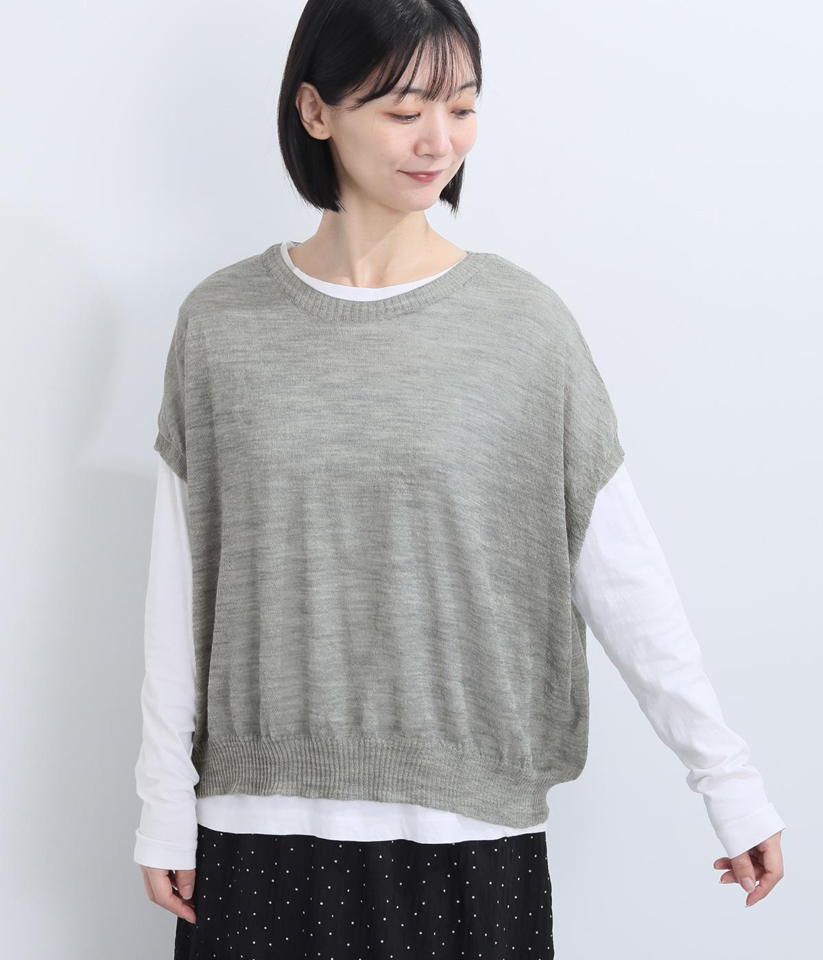 強撚ウール甘編みワイドベスト｜so（エスオー）の商品詳細