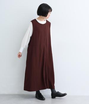レーヨンナイロン サイドタックジャンパースカート（ディープルビー・F）