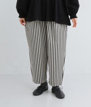 ヒッコリーコクーンパンツ(太ストライプ-F)