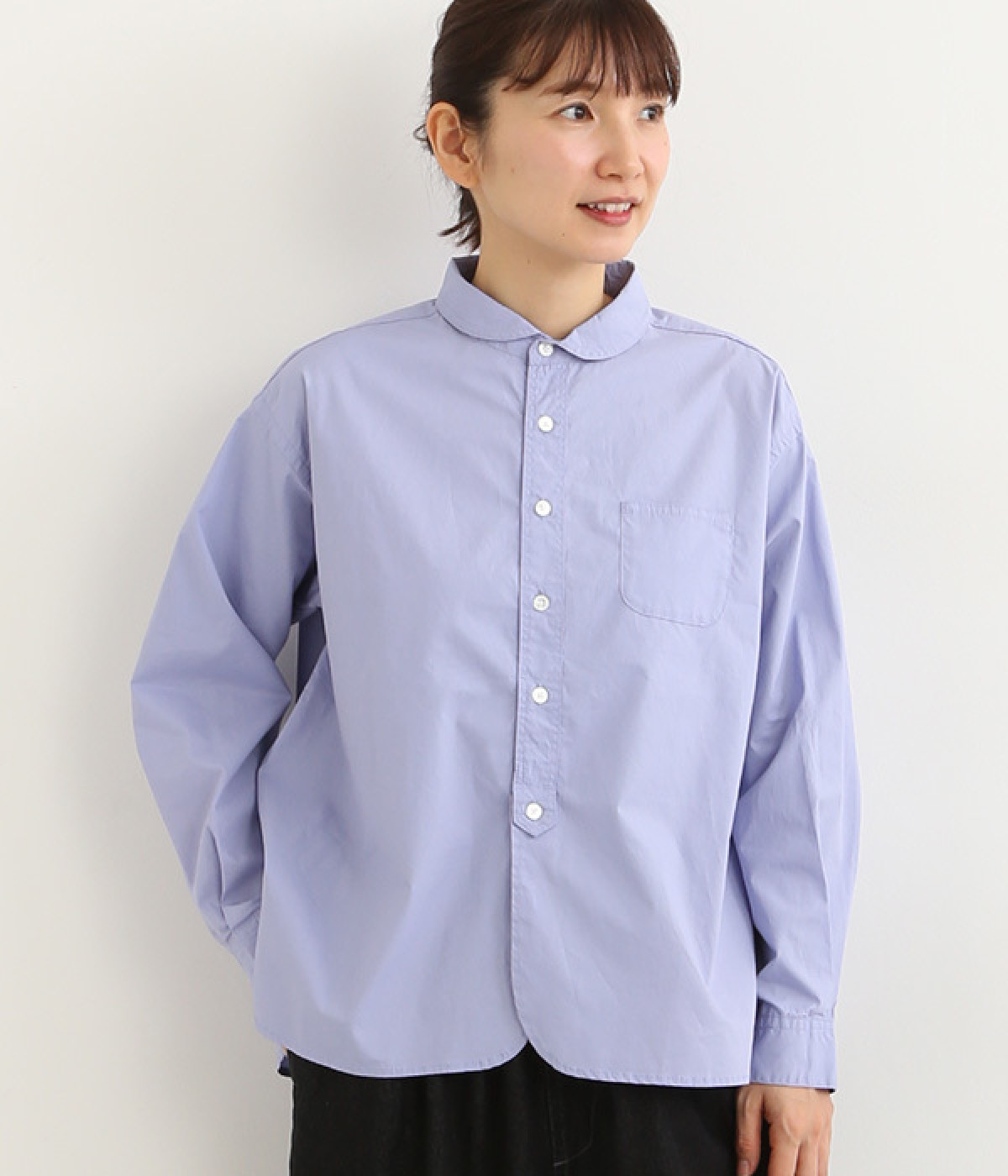 ブロードちび丸襟長袖ブラウス｜sloe（スロウ）の商品詳細