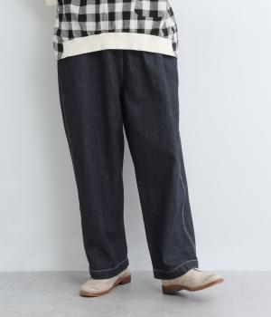 9ｏｚコットンデニムルーズフィットパンツ
