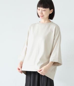 天竺ワイドTシャツ(ホワイト-F)