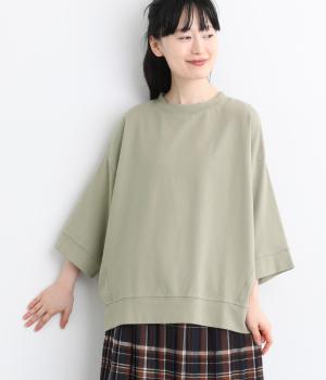 天竺ワイドTシャツ（グレージュ・F）