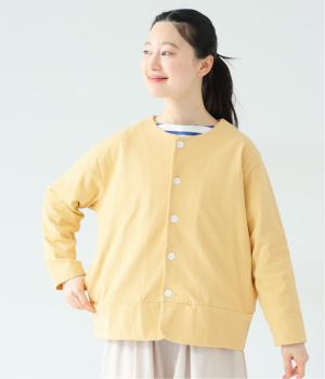 クルーネック長袖カーディガン