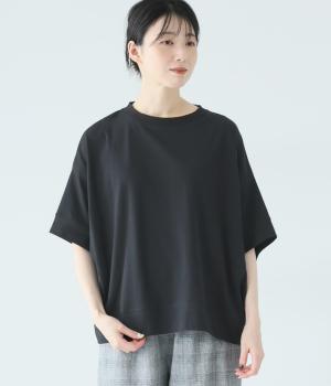 接触冷感SORONA(R) 天竺Tシャツ(ブラック-F)