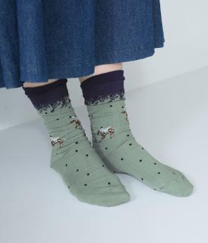 ハイゲージクルーソックス　HORSE