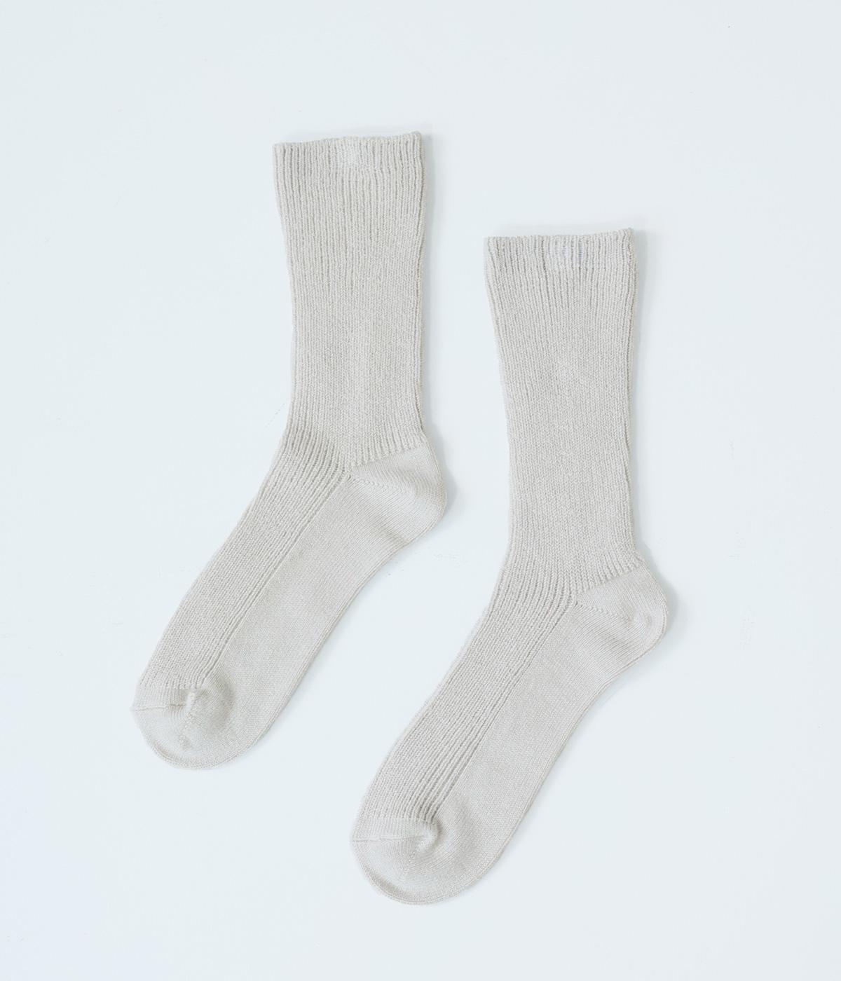 コットンレーヨンシルクソックス(グレージュ-2325)