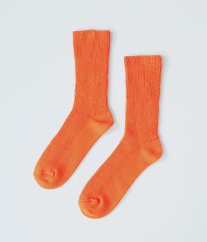 コットンレーヨンシルクソックス(オレンジ-2325)