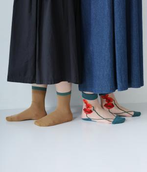 レイヤードソックス　POPPY