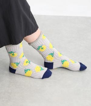 ハイゲージクルーソックス　BLOOM