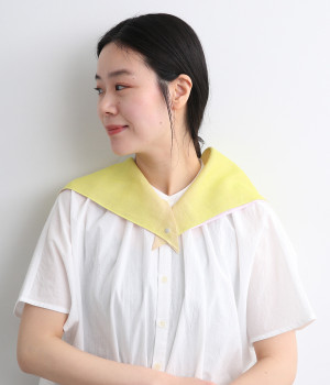 おさんぽスカーフ　バイカラー(イエロー&ピンク-ONESIZE)