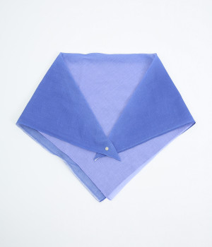 おさんぽスカーフ　バイカラー(パープル&ブルー-ONESIZE)