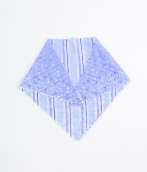 おさんぽスカーフ　ドット&ストライプ(ブルー-ONESIZE)