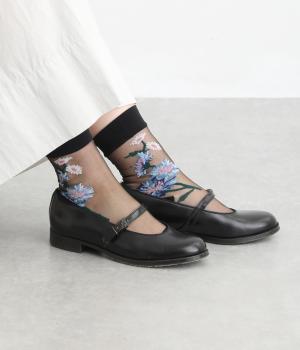 シースルーソックス　CORNFLOWER