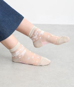 シースルーショートソックス　DOT