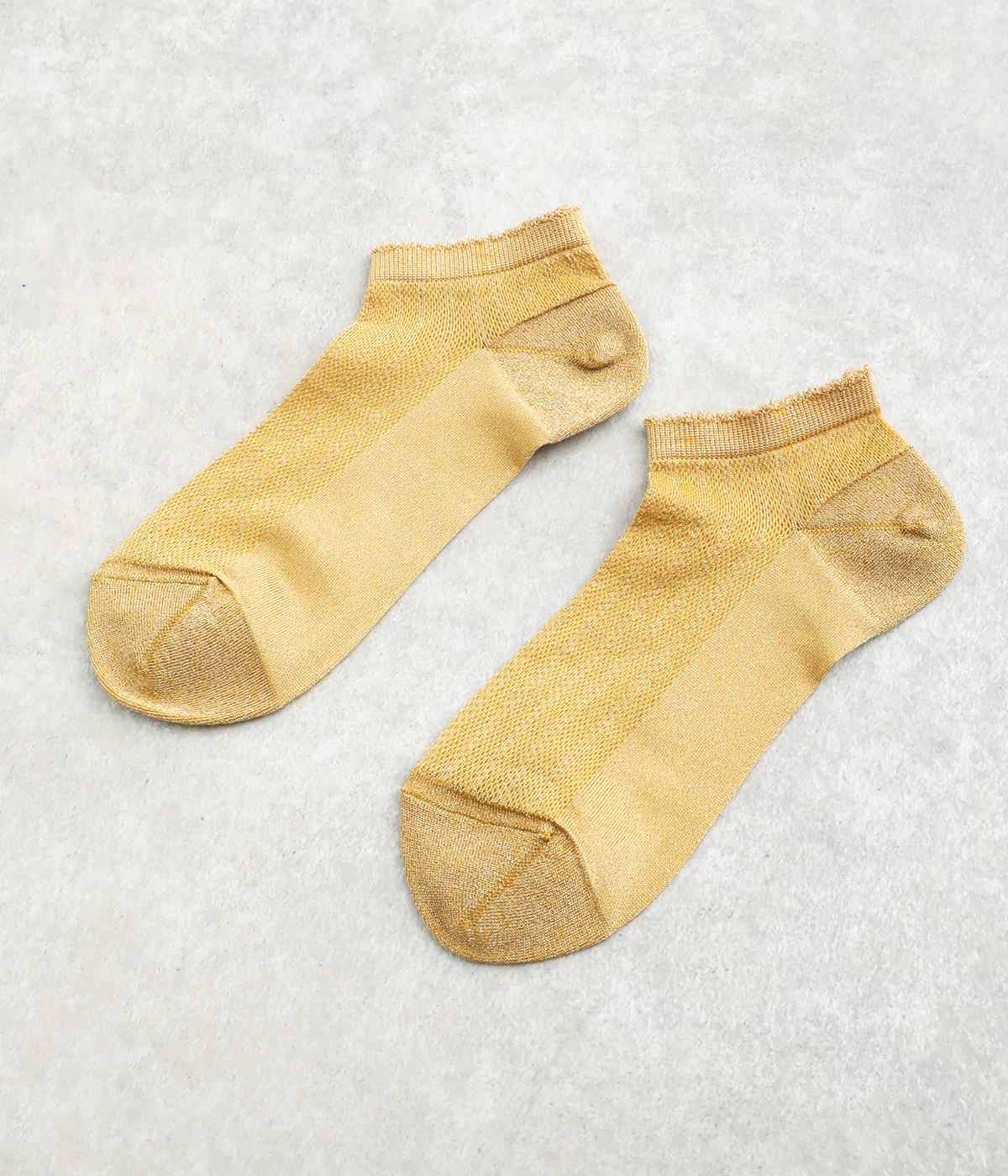 ラメスニーカーソックス(ゴールド-2325)