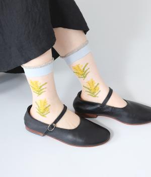 ラメシースルーソックス　MIMOSA