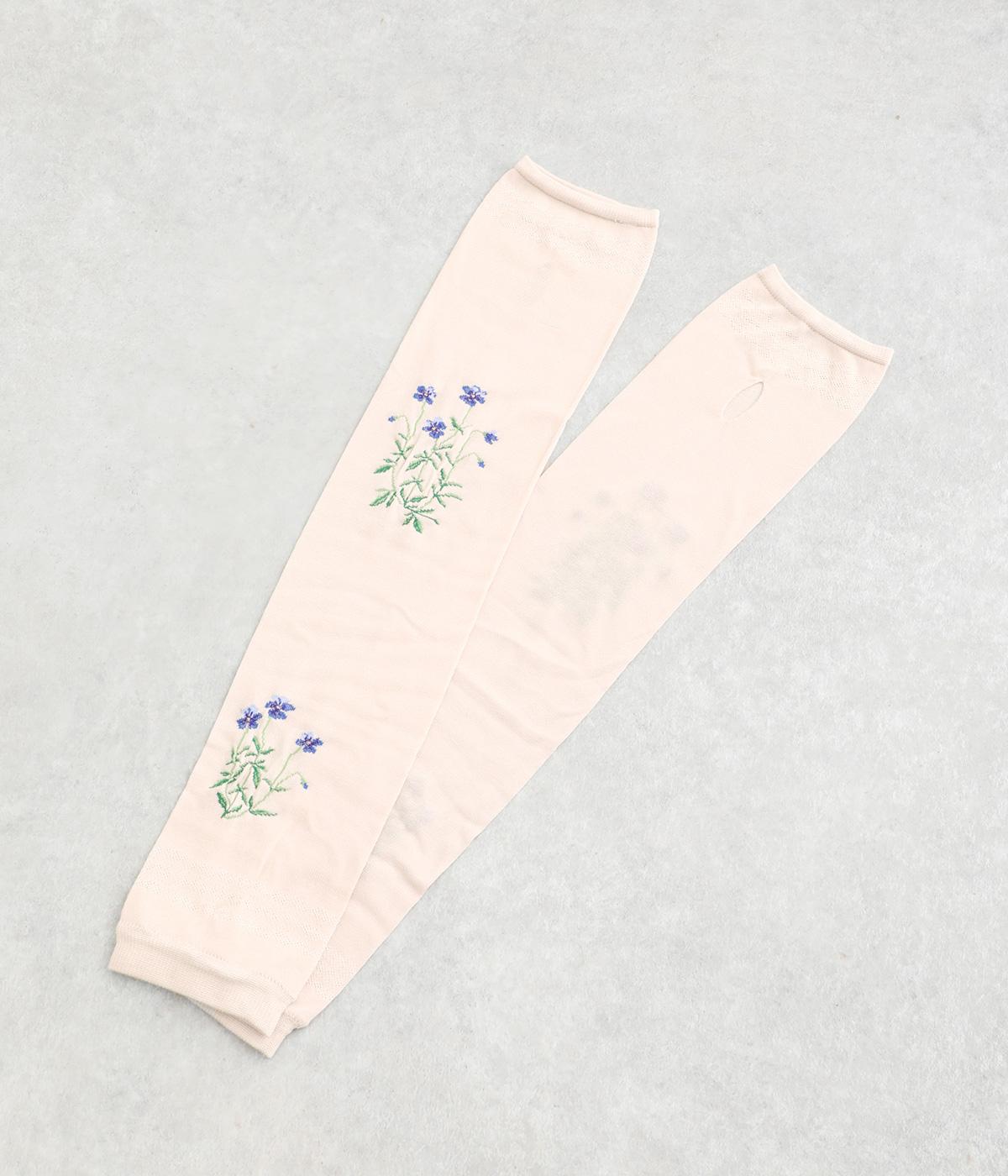 おさんぽアームカバーロング　ビオラ(クリーム-F)